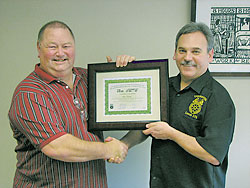 Left-to-right: Member Steve Dalseg and S-T Rick Hicks.